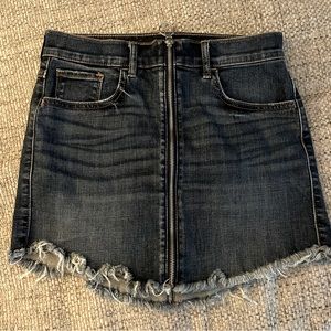 Express jean mini skirt